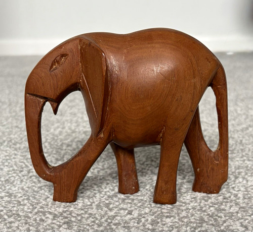 Hand carved wooden - carved, elephant