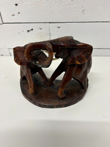 Hand carved wooden elephant - hand,