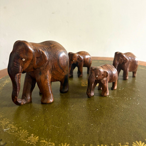 Set hand carved wooden - set,