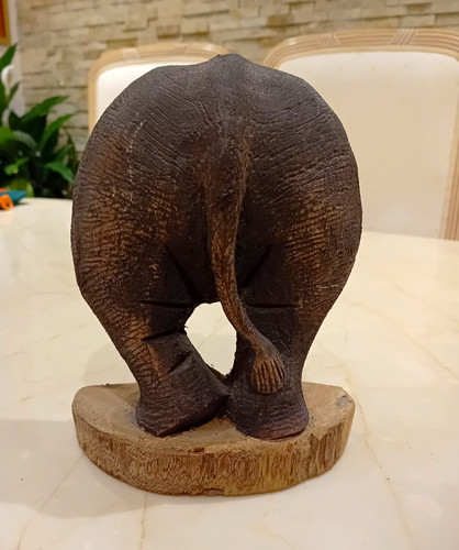 Carved thai wooden elephant - thai,