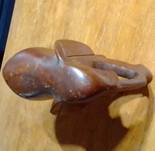 Carved wooden elephant - carved,
