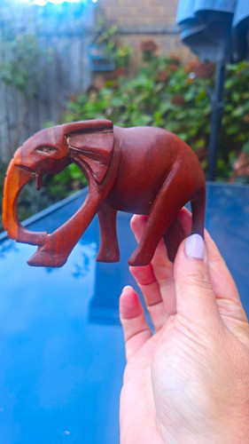 Vintage hand carved wooden - vintage,