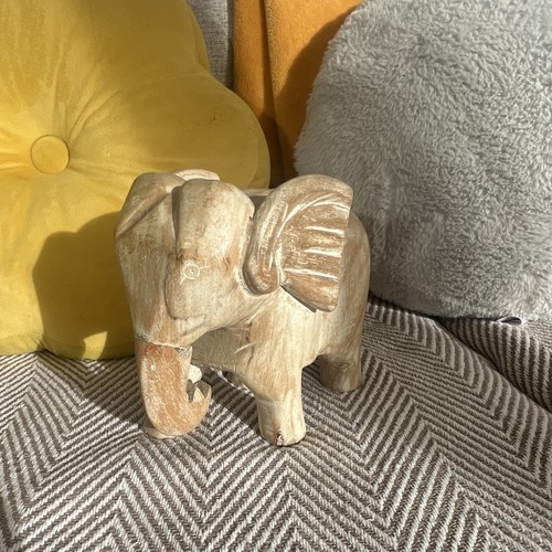 Wooden carved elephant - wooden,