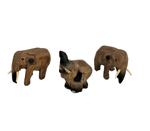 Set three mini wooden - of,