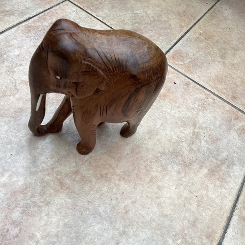 Wooden elephant - wooden,