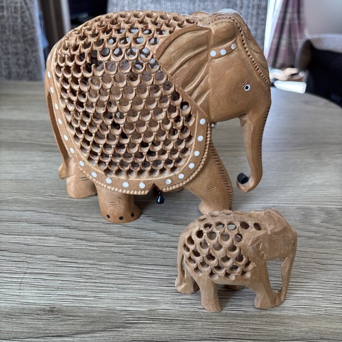 Two hand carved wooden - hand,