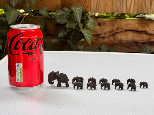 Vintage wooden elephant - vintage,