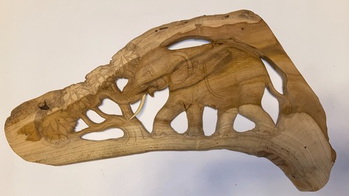 Hand carved wooden baby - hand,