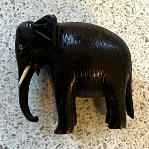 Carved wooden elephant - carved,