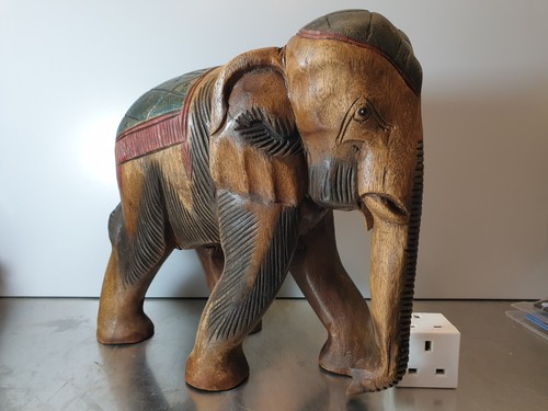 Wooden elephant 39cm 2kg - elephant, 2.2kg