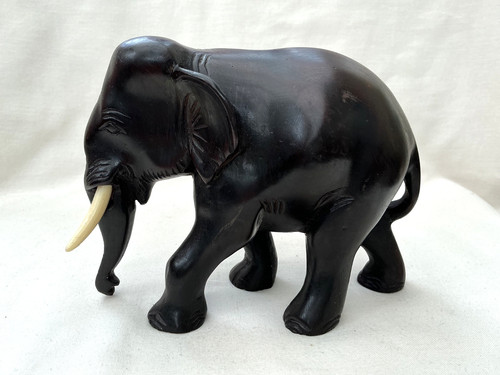 Vintage hand carved - vintage, black