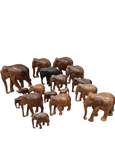 Wooden carved elephant - carved,