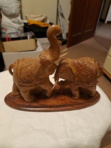 Vintage hand carved wooden - vintage,