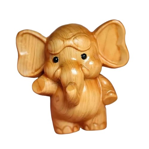 Wooden elephant figurine - elephant,