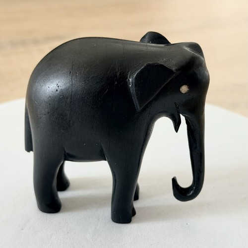 Hand carved vintage - carved, black