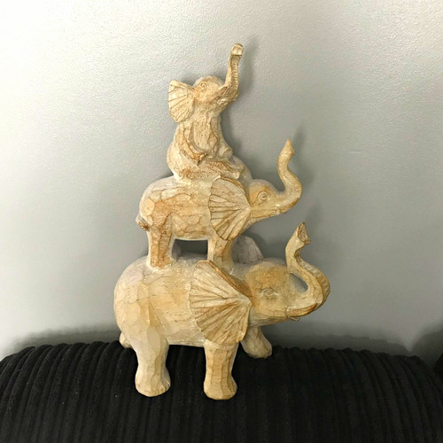 Carved wooden stacking - wooden,