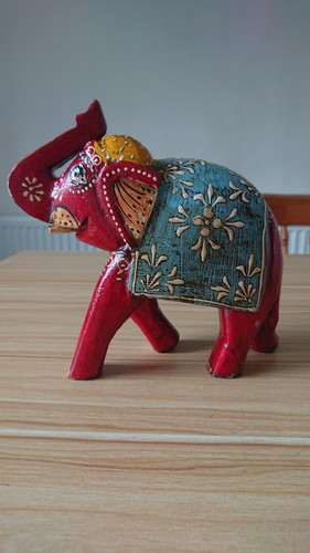 Hand painted wooden indian - hand,