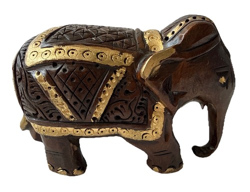 Hand carved wooden elephant - hand-carved,
