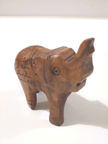 Hand carved wooden elephant - hand,