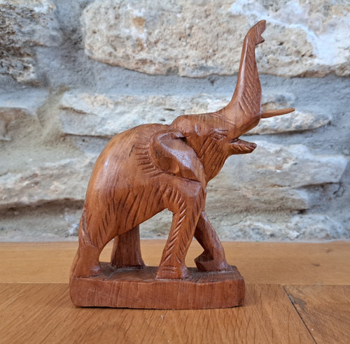 Hand carved wooden - carved, elephant