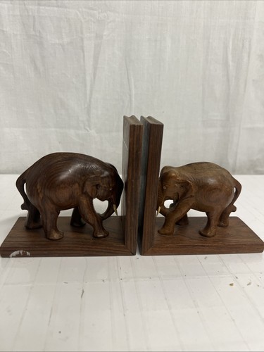 Two vintage hand carved - , wooden