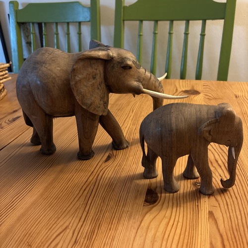 Vintage wooden elephants hand - vintage,