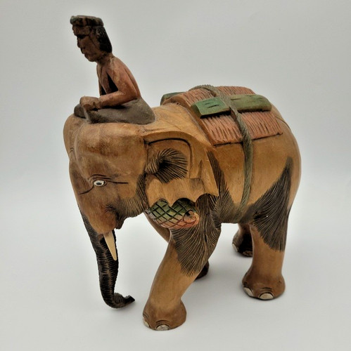 Large hand carved - large, wooden