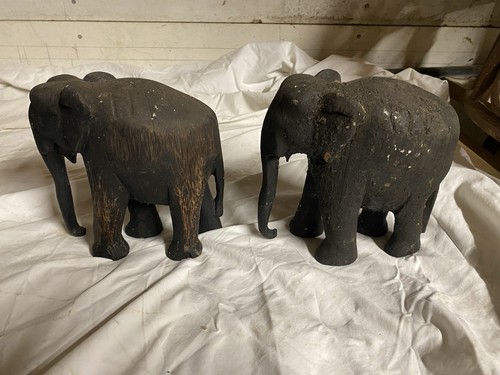 Vintage pair hand carved - vintage,