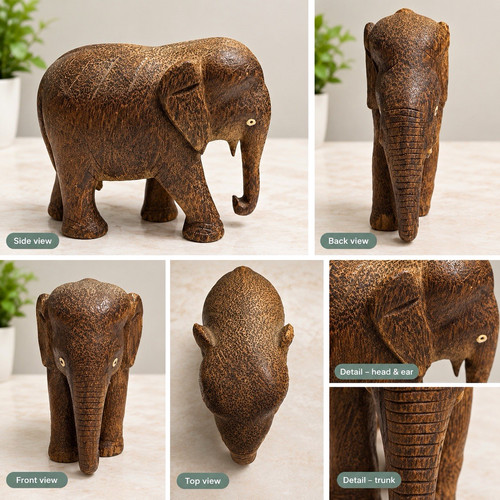 Hand carved wooden - carved,