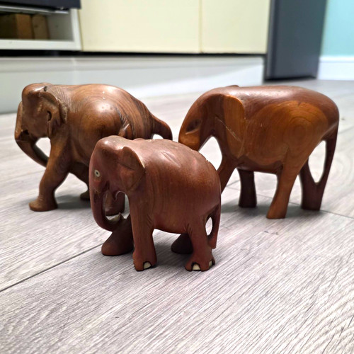 Set elephant figurine - 3,