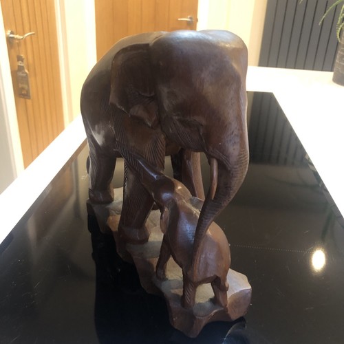Large carved wooden - large, and