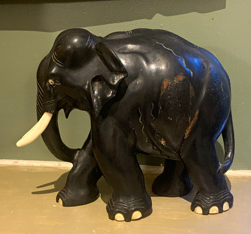 Vintage hand carved black - hand,