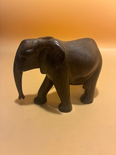 Crafted wooden elephant